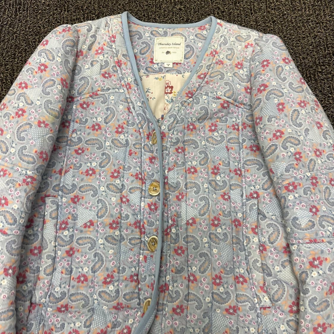 Thursday Island 써스데이 아일랜드 여성 플라워 퀼팅 자켓 S 상품이미지3
