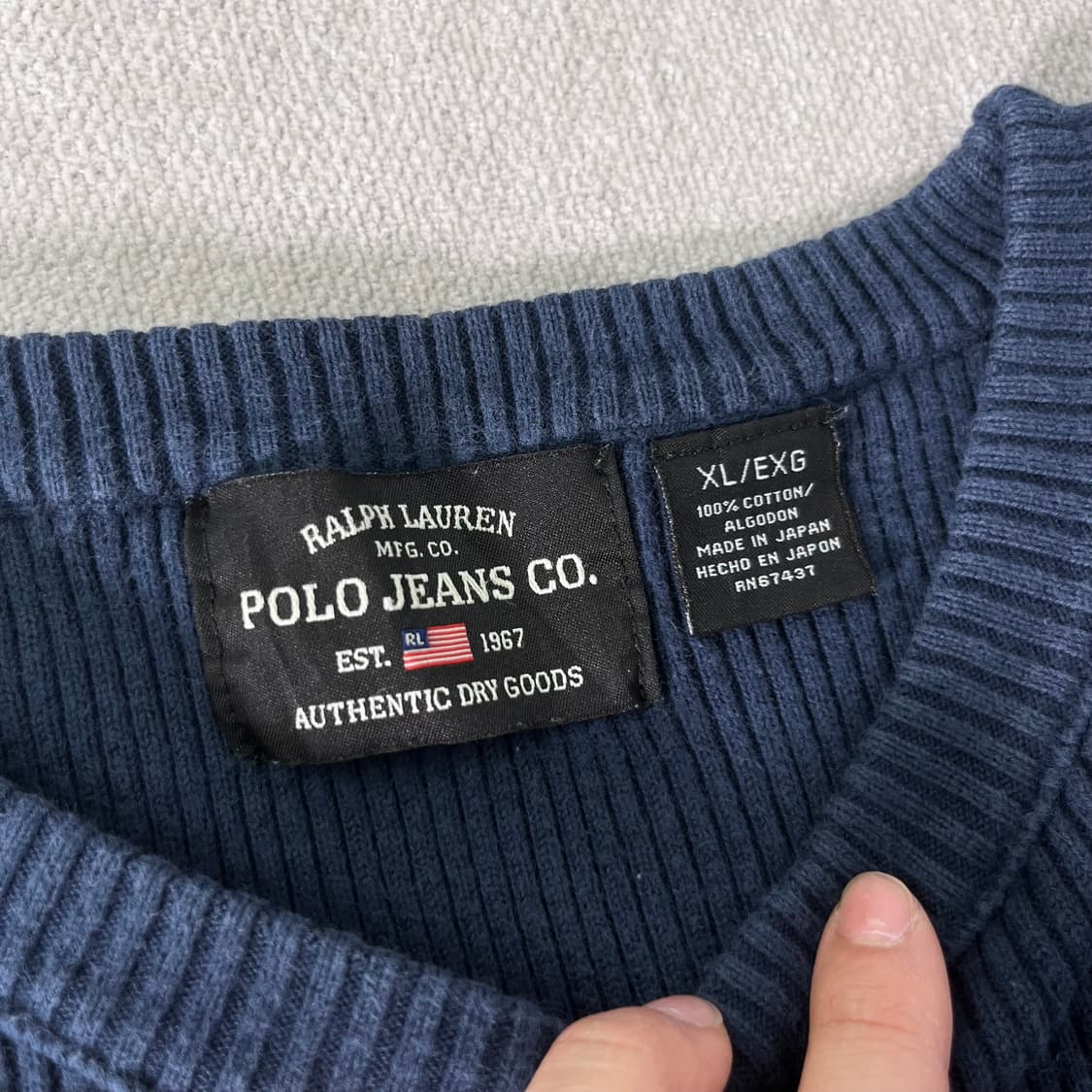 105 폴로랄프로렌 진스 스트라이프 코튼 니트 상품이미지2