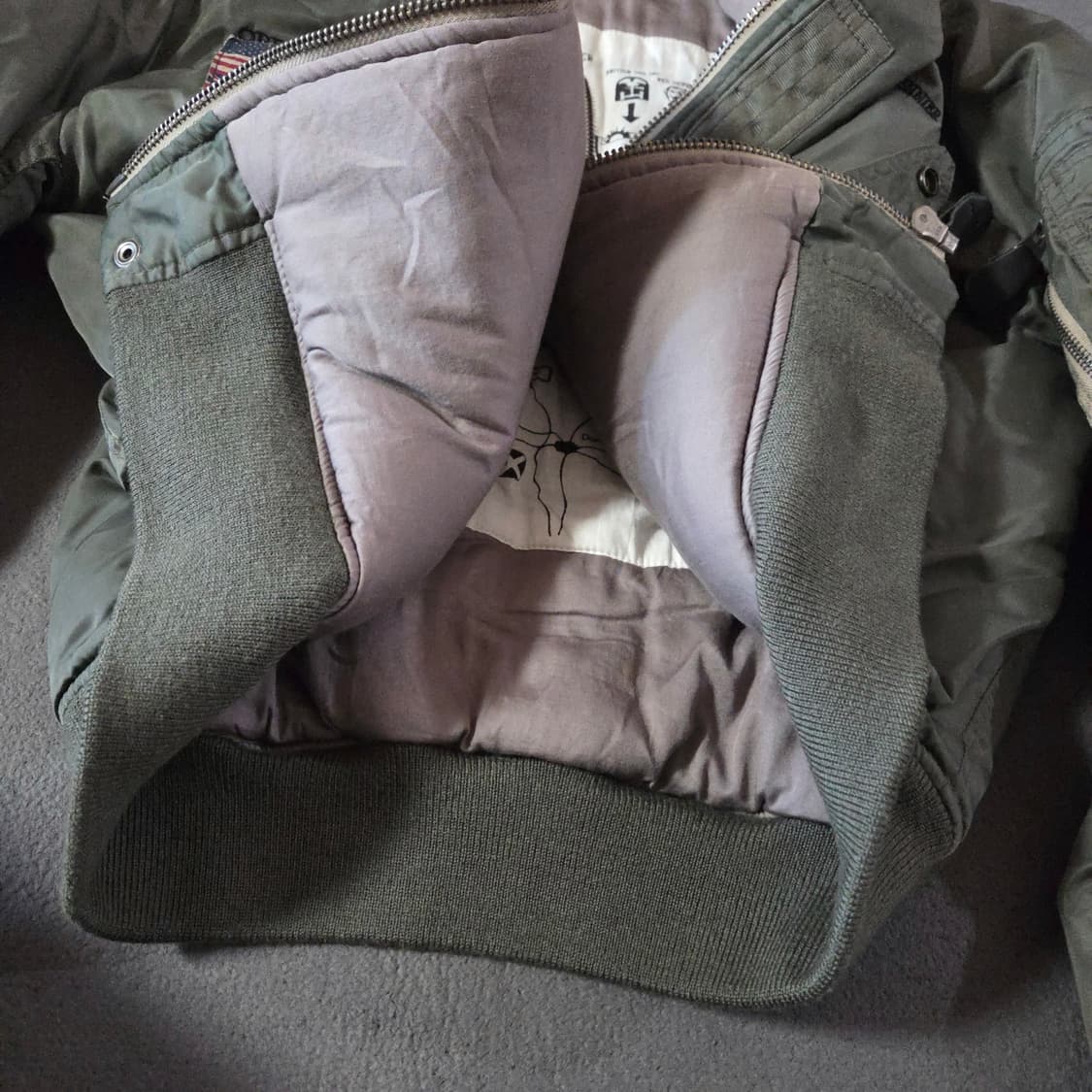 엑스톤즈 테니어 ma-1 플라이트 봄버 자켓 L 상품이미지9