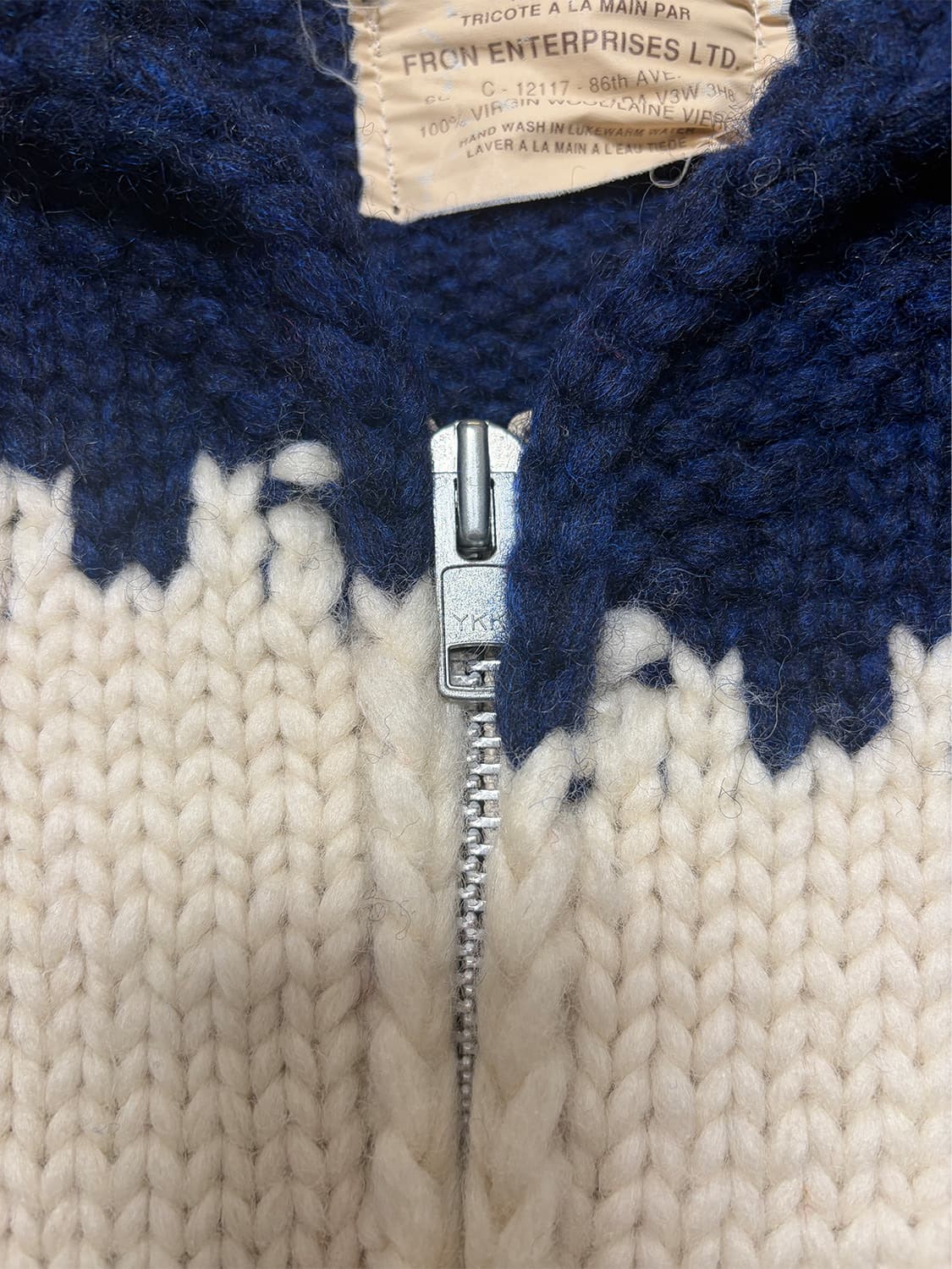 캐나다 핸드니팅 스컬 그래픽 코위찬 상품이미지9