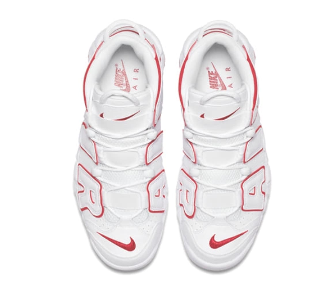 새상품 나이키 에어모어 업템포 96 바시티레드 260 상품이미지4
