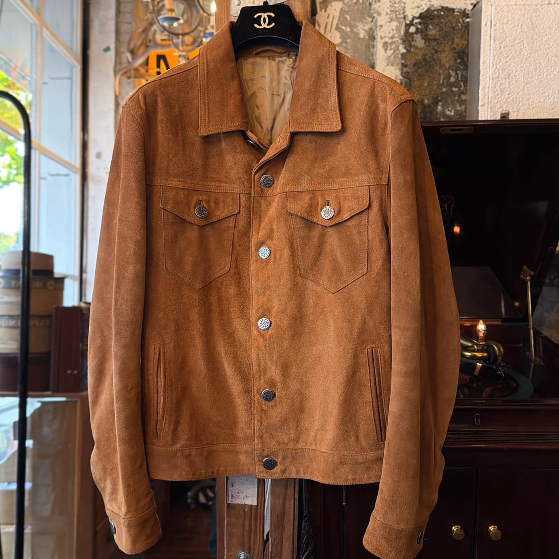 이태리 Brian Dales 레더 스웨이드 자켓 상품이미지2