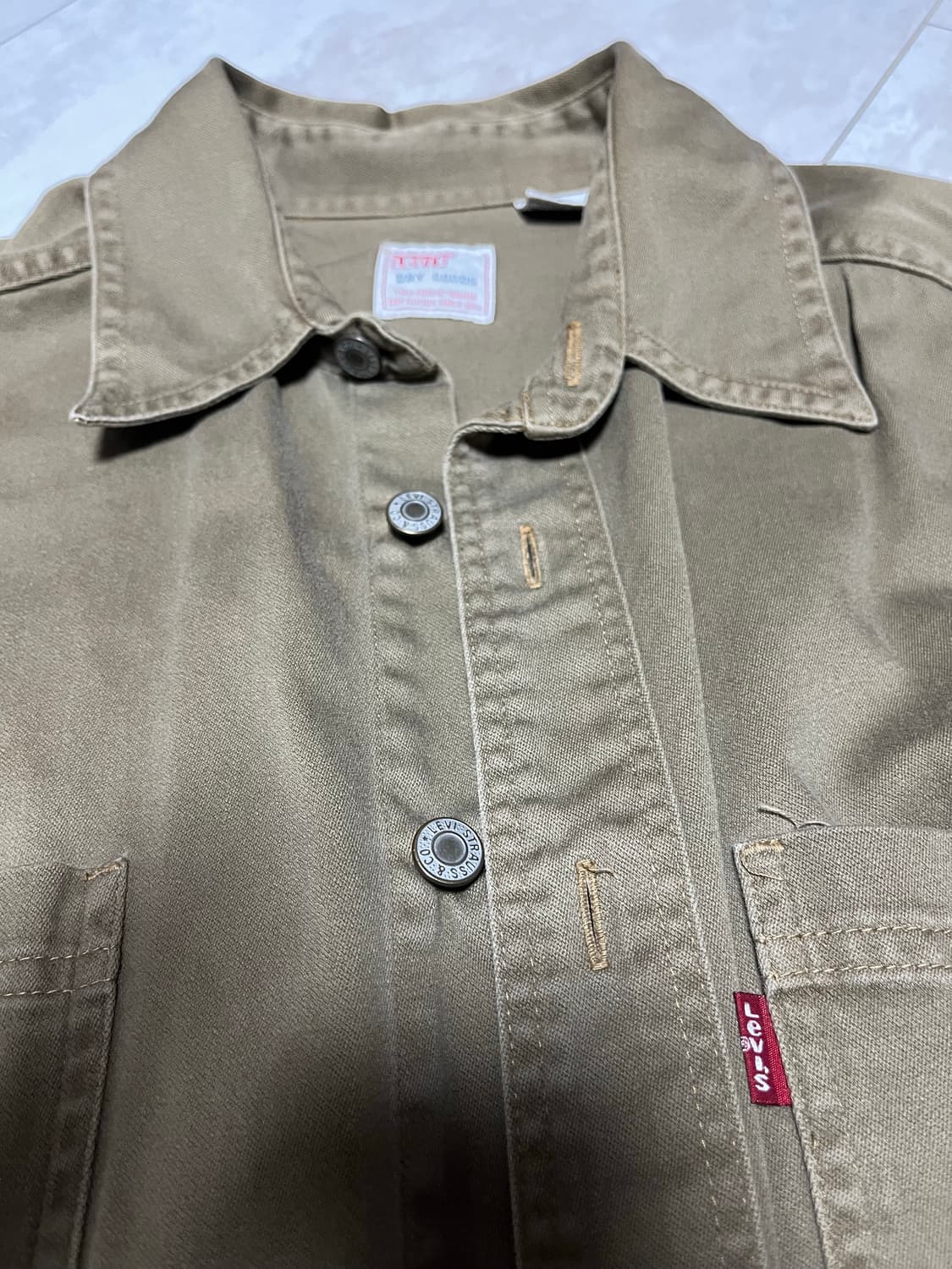 90's 리바이스 워크셔츠 L사이즈 상품이미지2