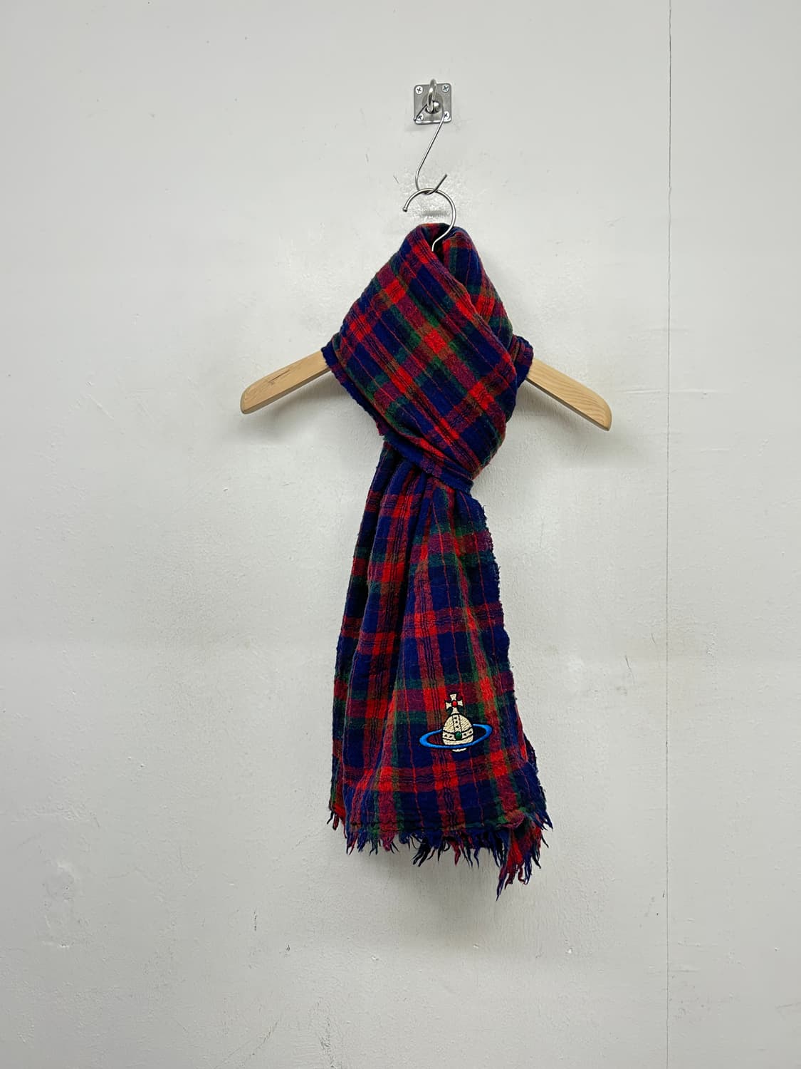 빈티지 비비안웨스트우드 체크 머플러 상품이미지1