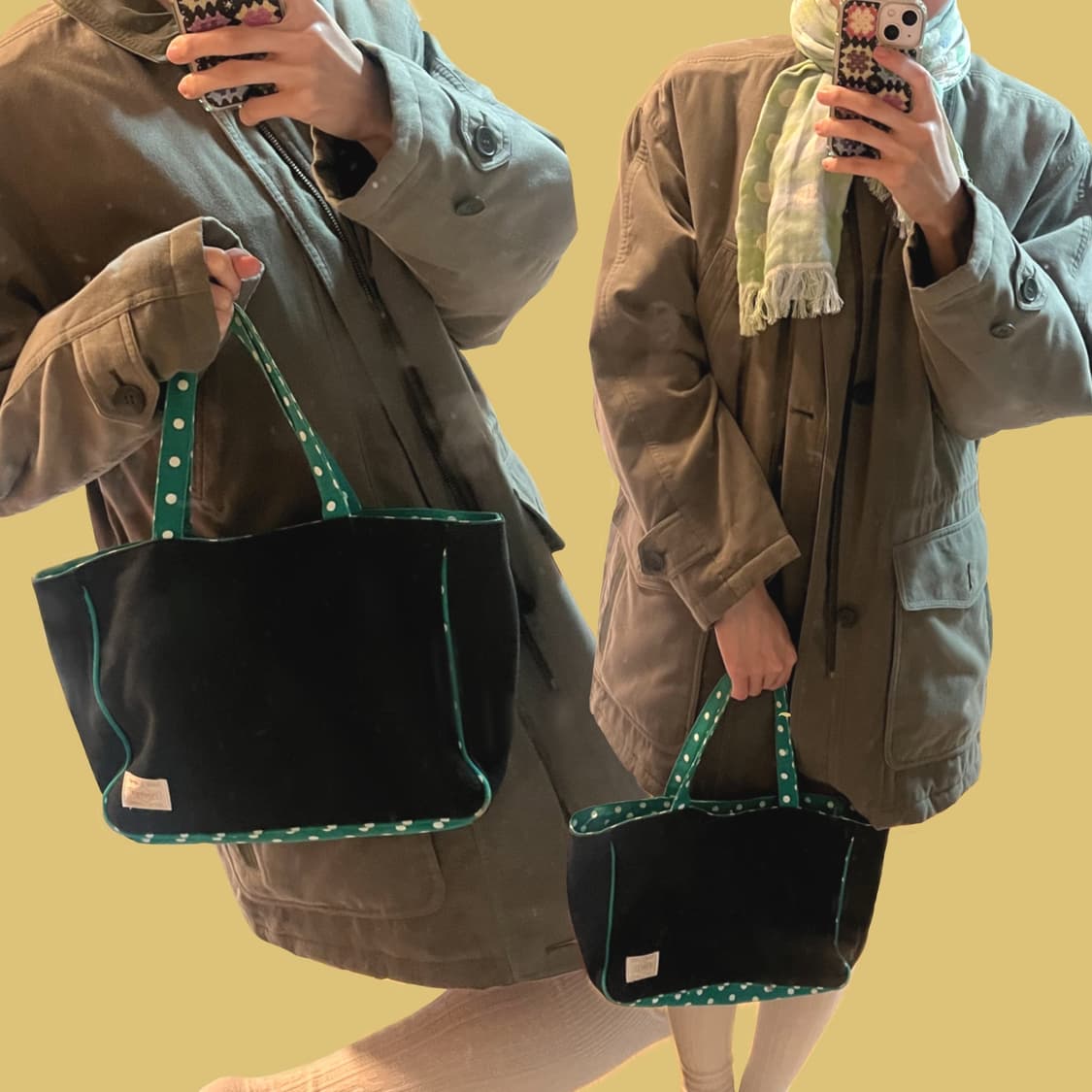 요시다 포터 땡땡이 토트백 상품이미지2