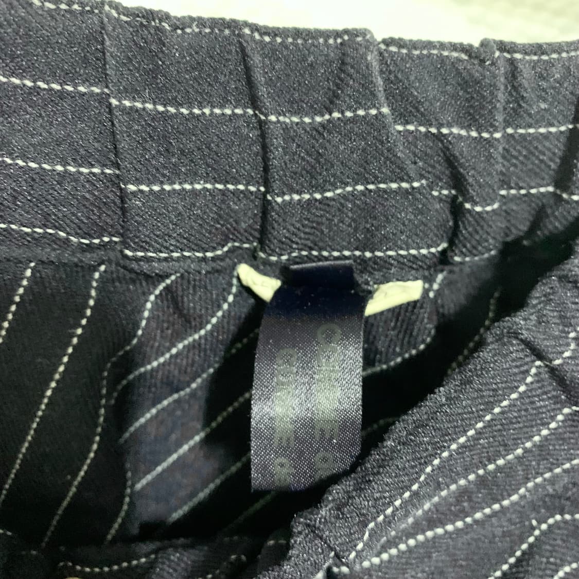 꼼데가르송 스트라이프 7부 드롭 크로치 팬츠 상품이미지5