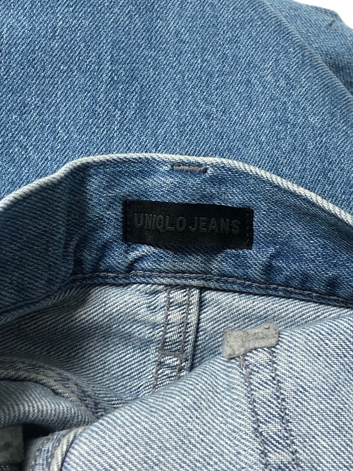 유니클로 와이드스트레이트진 64 BLUE 상품이미지3