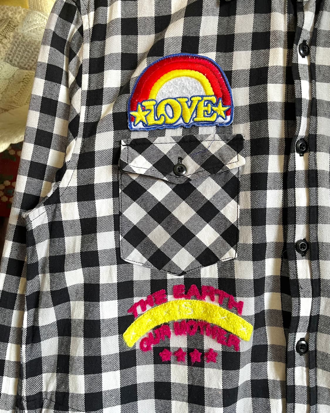 Sorridere Japan Multi Patch Check Shirt 상품이미지6