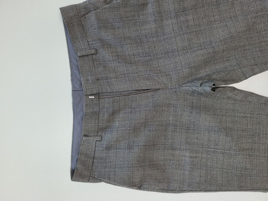 코모도스퀘어 COMODO 남자 체크패턴 모직 바지 33 브라운 상품이미지4