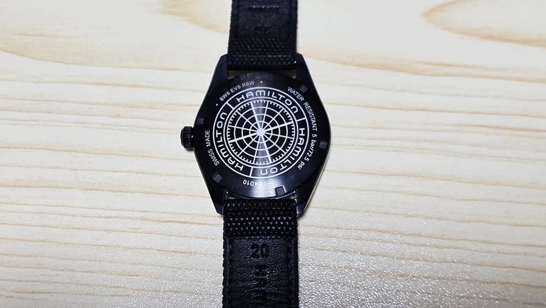 해밀턴 카키필드 쿼츠 올블랙 (40mm) 상품이미지3