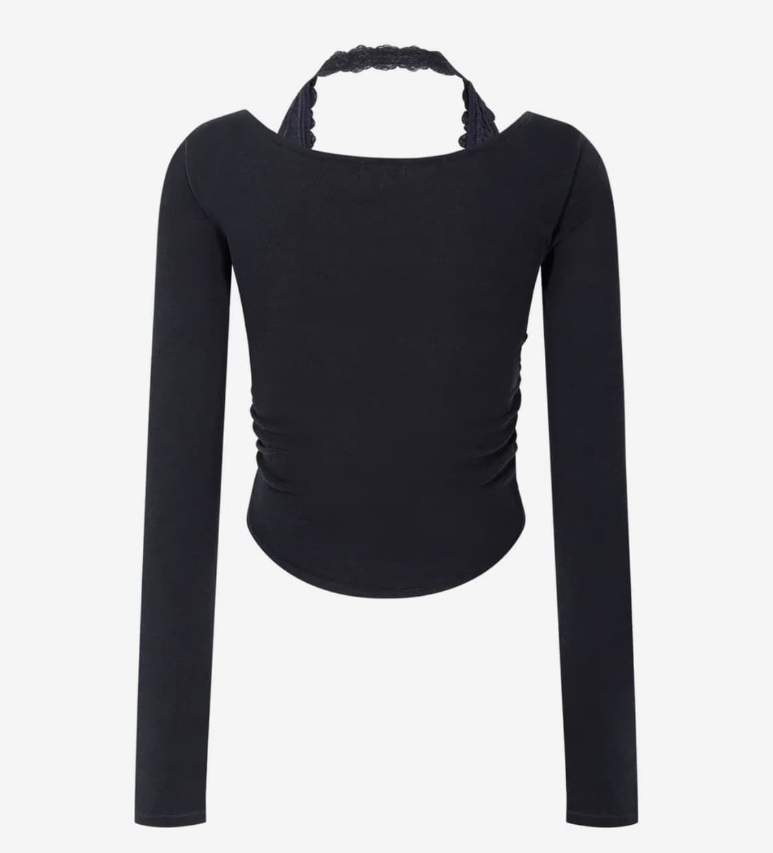 플리즈노팔로우 아멜리아 레이스 홀터 탑 쿨차콜 Cool Charcoal 상품이미지5