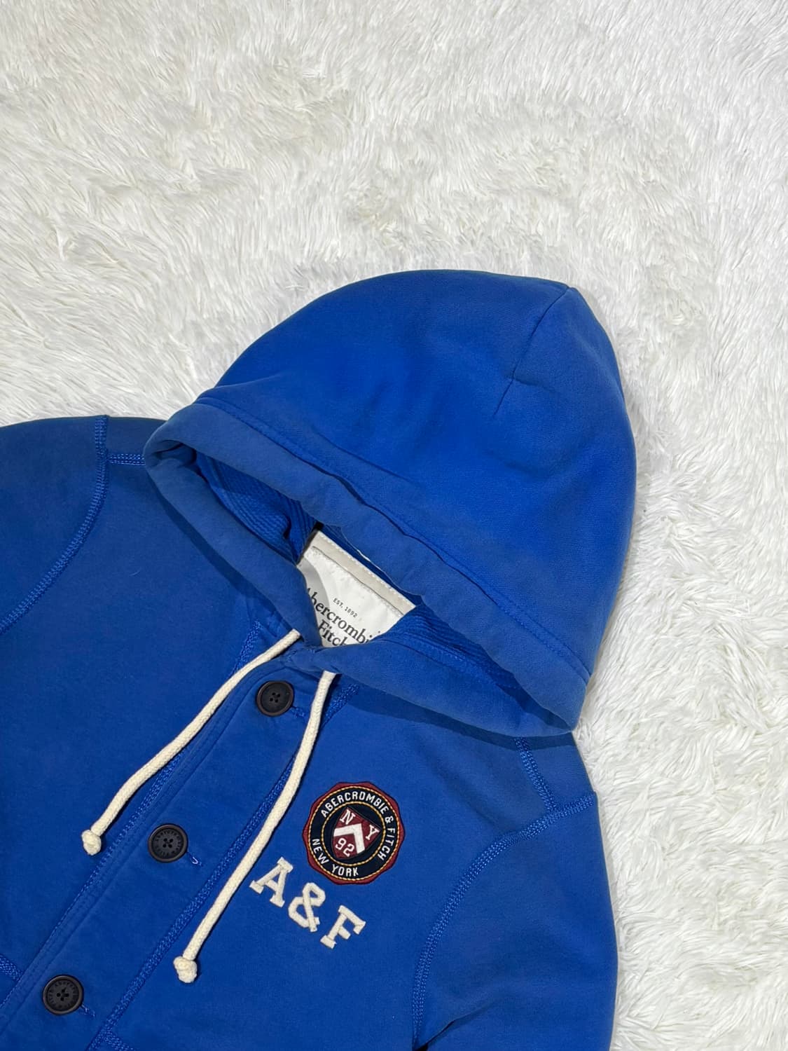 아베크롬비 블루 버튼 후드집업 상품이미지4