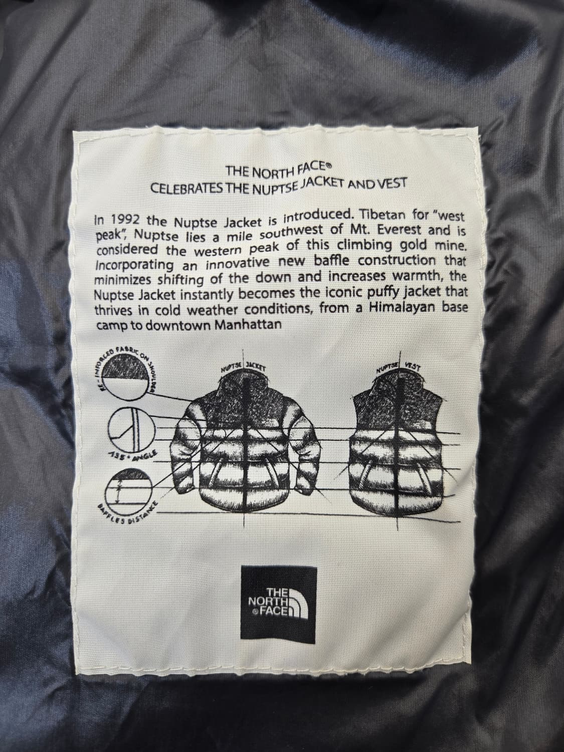 노스페이스 눕시 패딩 퍼플/블랙 상품이미지5