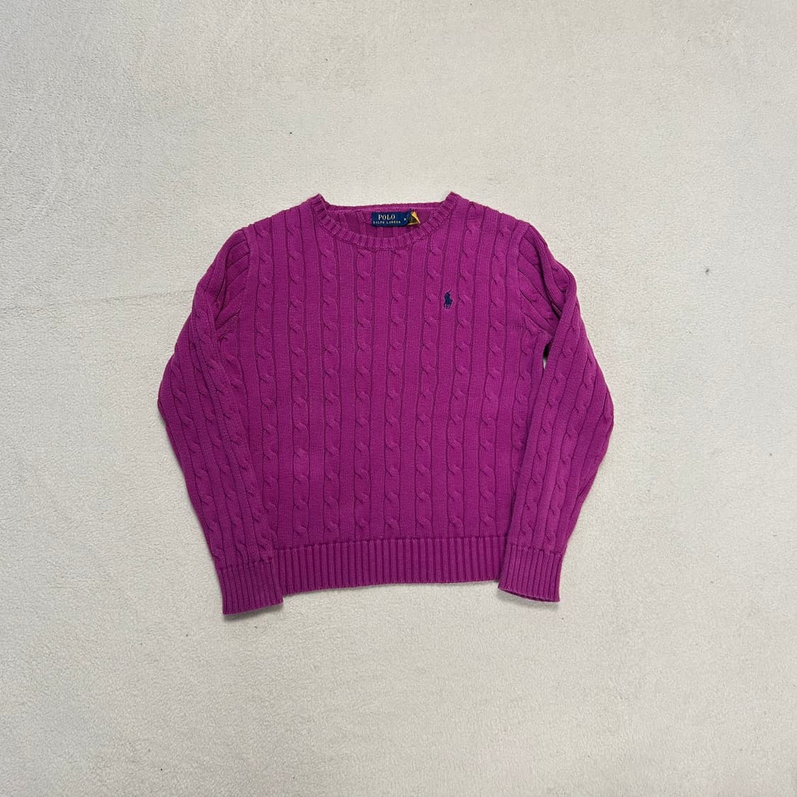 Polo Magenta Pink Cable Knit  상품이미지4