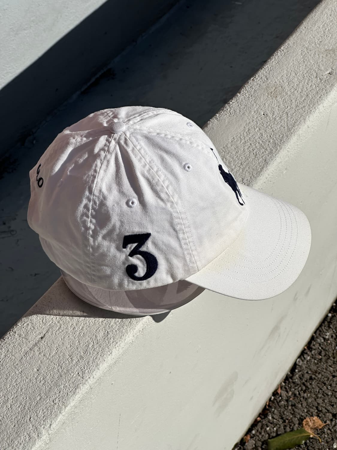 [F] 폴로 랄프로렌 빅로고 화이트 볼캡 모자 상품이미지3