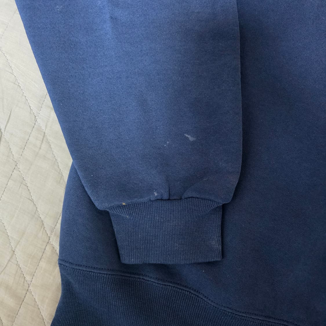 [XL] 90s 빈티지 러셀 네이비 더티 페이드 트래쉬드 맨투맨 스웻 상품이미지2