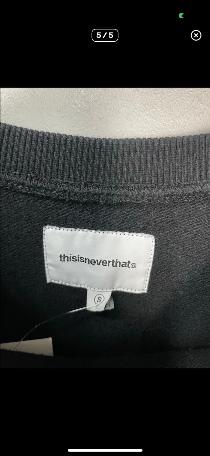 디스이즈네버댓 T.N.T 클래식 블랙 크루넥 맨투맨 A3359 상품이미지5