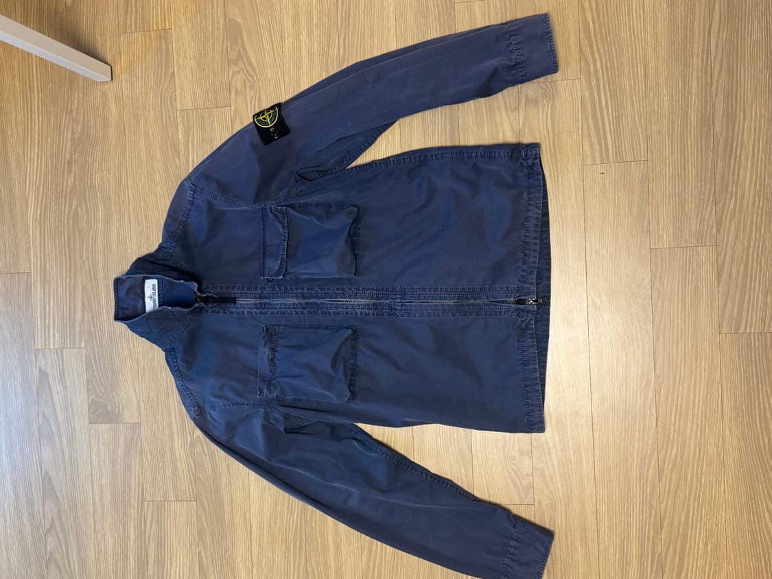 스톤 아일랜드 가먼트다이드 오버셔츠 자켓 상품이미지1