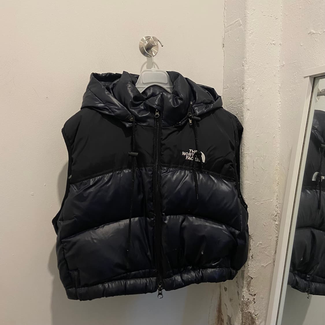 노스페이스 네이비 커스텀 패딩조끼 상품이미지2