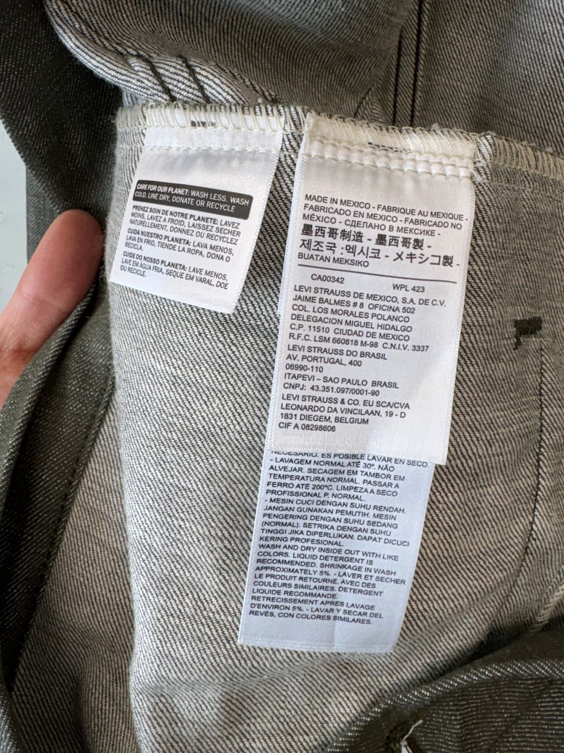 리바이스 빈티지 올리브 그린 데님 트러커 자켓 상품이미지9