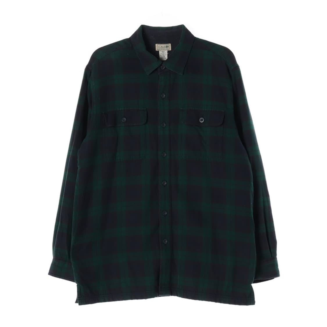 L.L.Bean 엘엘빈 블랙워치 플리스 라이닝 플란넬 셔츠 L 상품이미지1