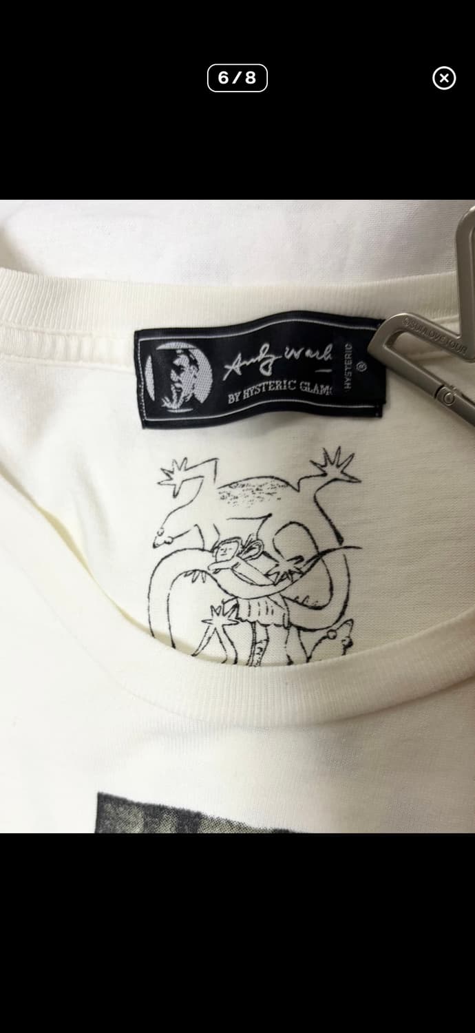 Hysteric Glamour x 앤디 워홀 반팔 티셔츠 상품이미지3