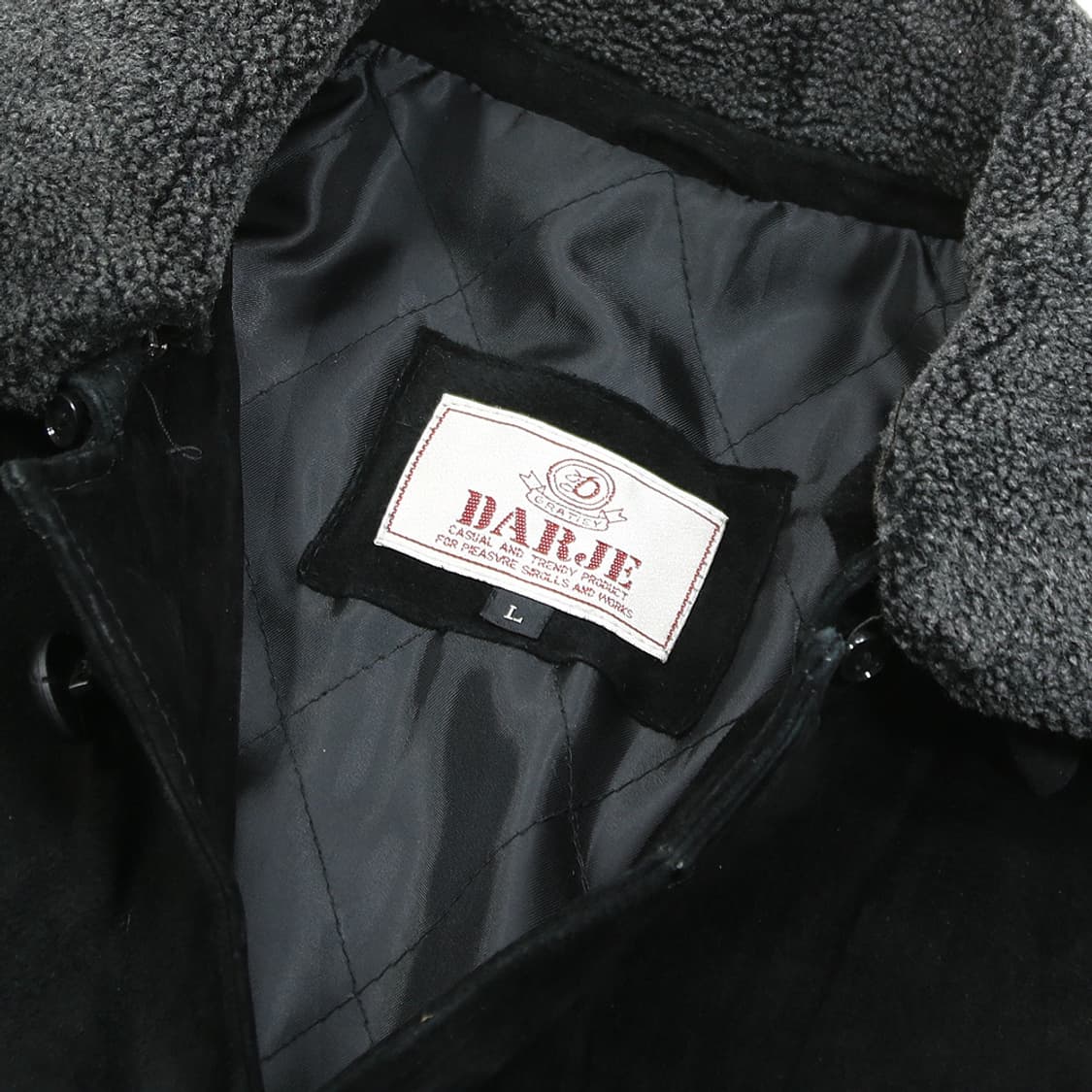 (착용컷) DARJE 스웨이드 패턴 자켓 (남성용 105) 상품이미지5