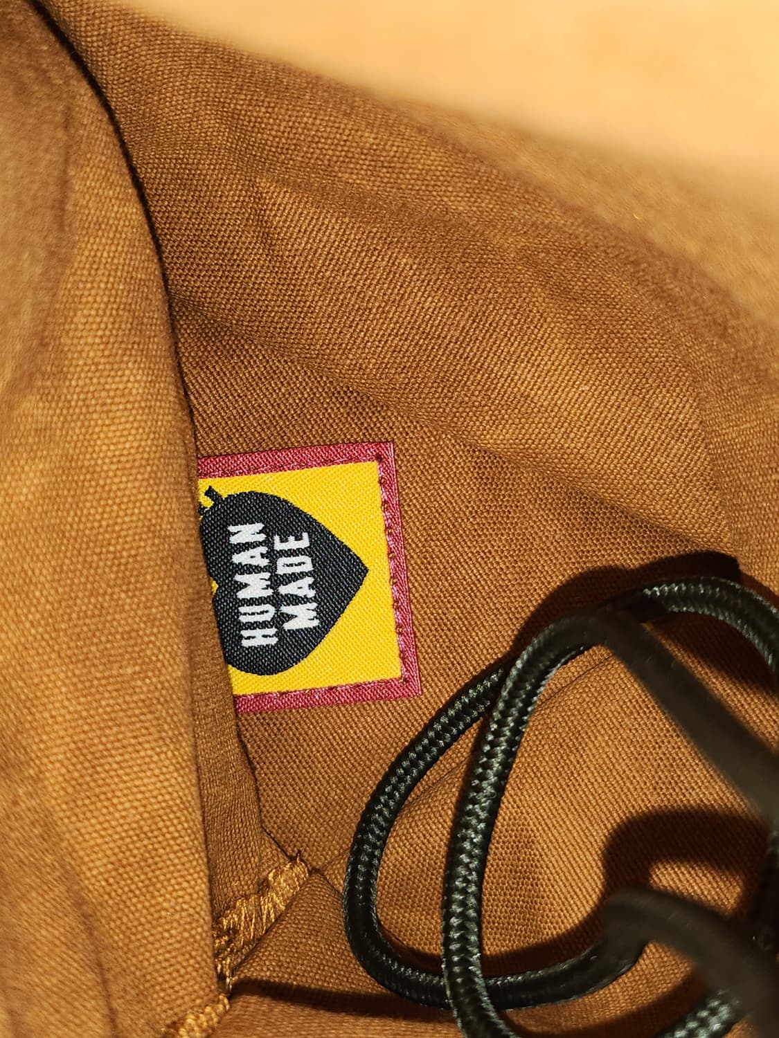 휴먼메이드 드로우스트링 백 브라운 상품이미지5