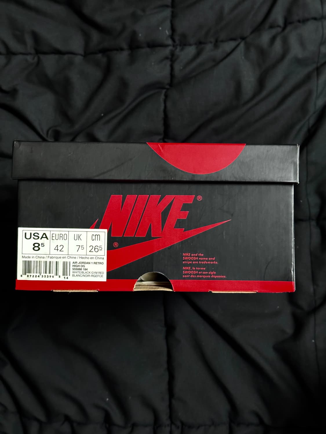 [265] 나이키 에어 조던1 하이 OG 블랙토 2013 상품이미지7
