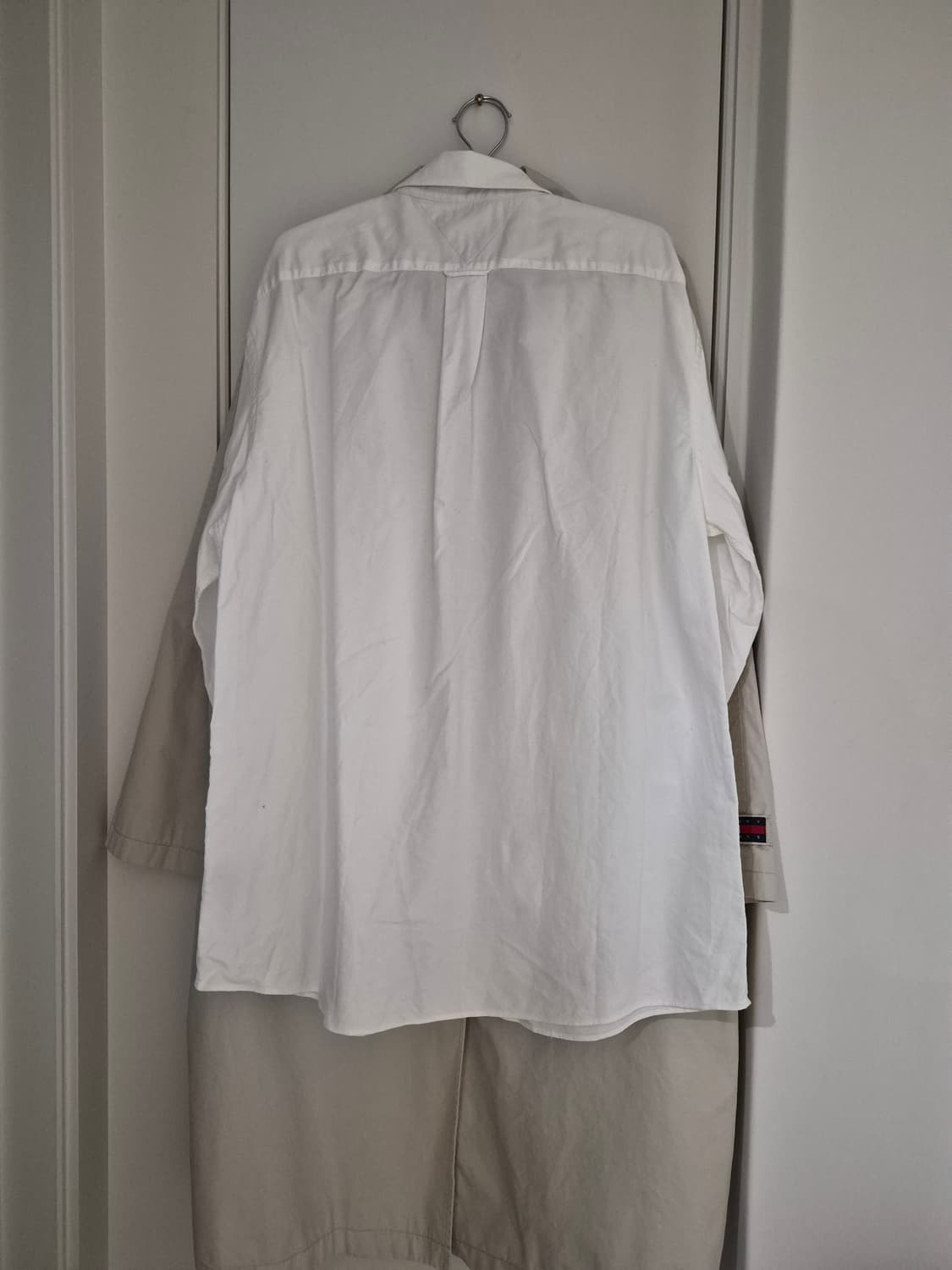 타미 힐피거 화이트 옥스포드 셔츠 (남녀공용) 상품이미지2