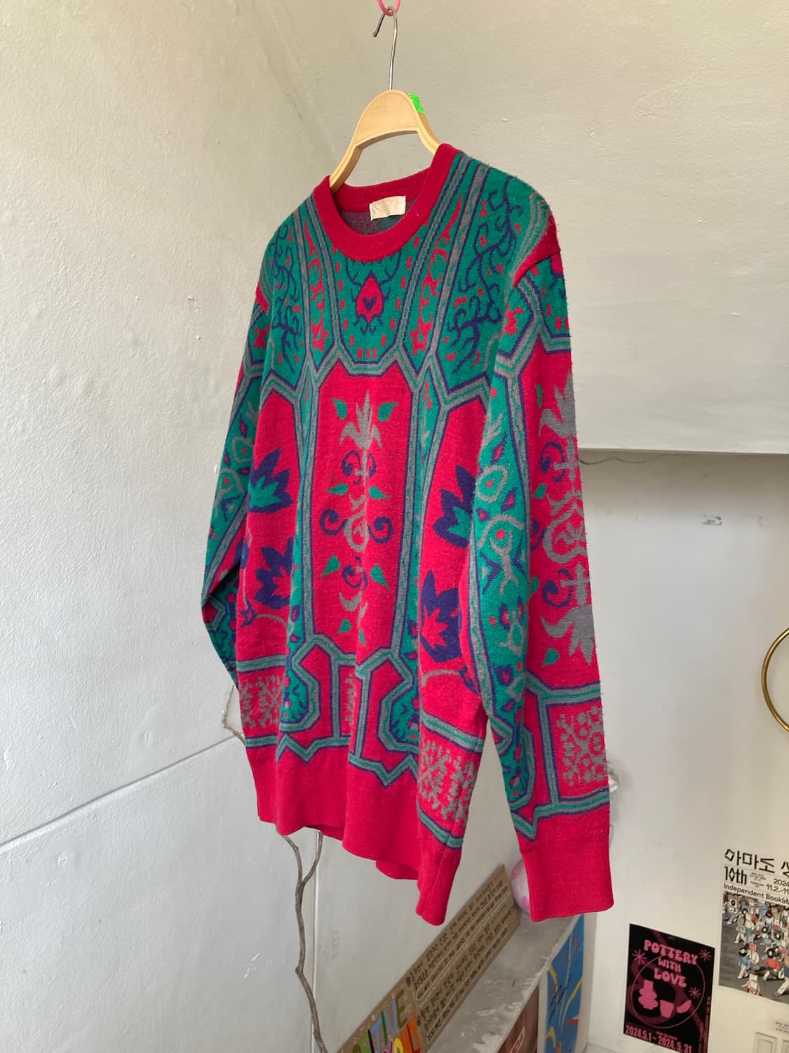 빈티지 그래픽 니트 상품이미지4