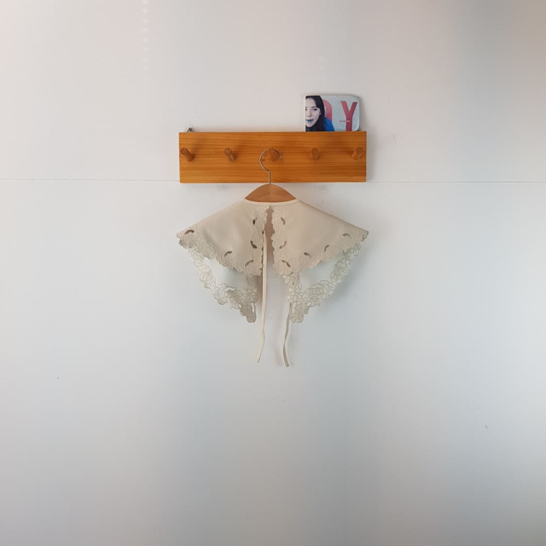 페이크 레더 컷 워크 카라 상품이미지2