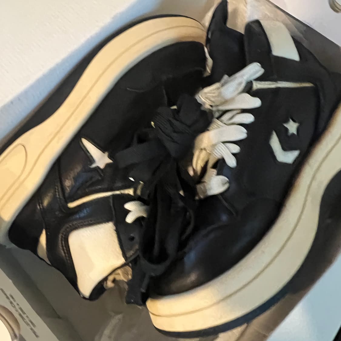 컨버스 x 릭 오웬스 다크쉐도우 터보웨폰 블랙 크림 상품이미지8