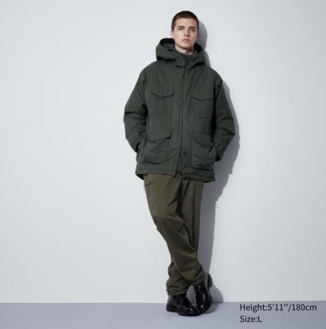 유니클로 엔지니어드 가먼츠 PUFFTECH 유틸리티재킷(히트텍) 팝니다! 상품이미지1