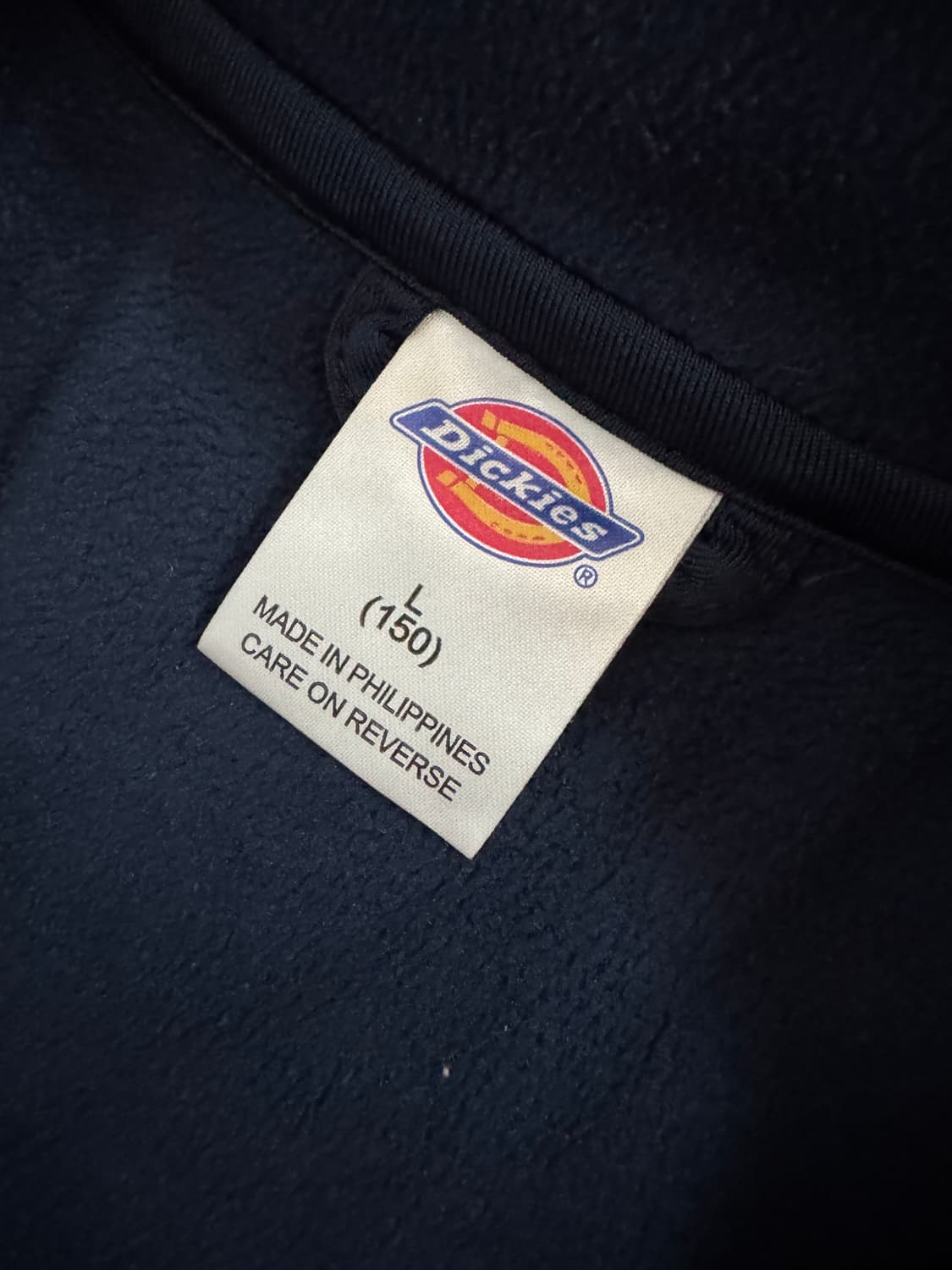 여성 디키즈 로고 플리스 집업 자켓 키즈 150 S 상품이미지3