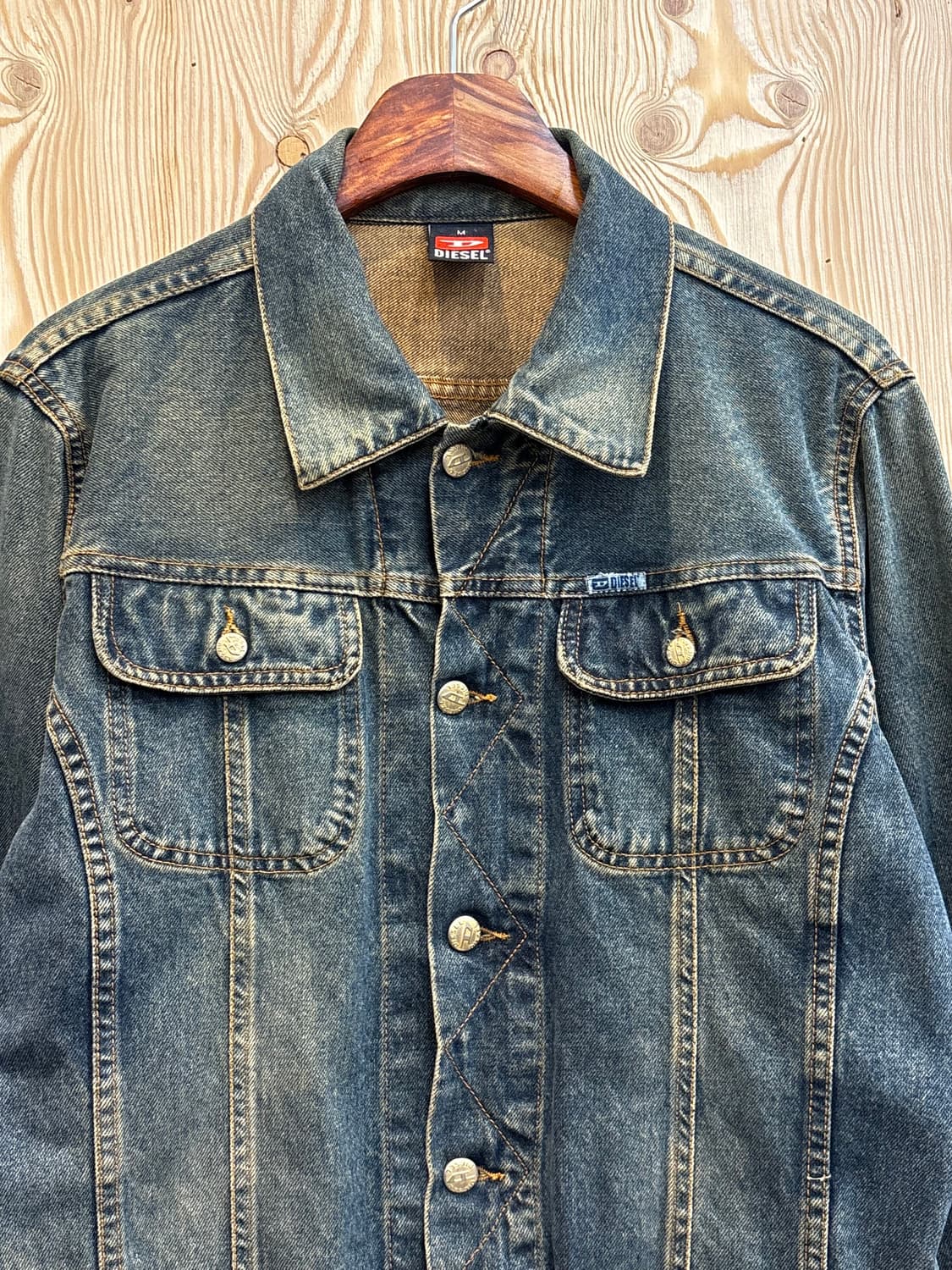 디젤 스티치 크롭 데님자켓 상품이미지3