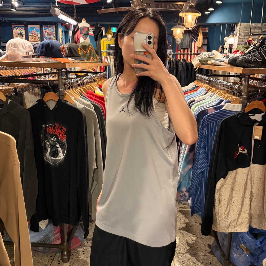 jodan 조던 폴리 기능성 로고 나시 상품이미지3