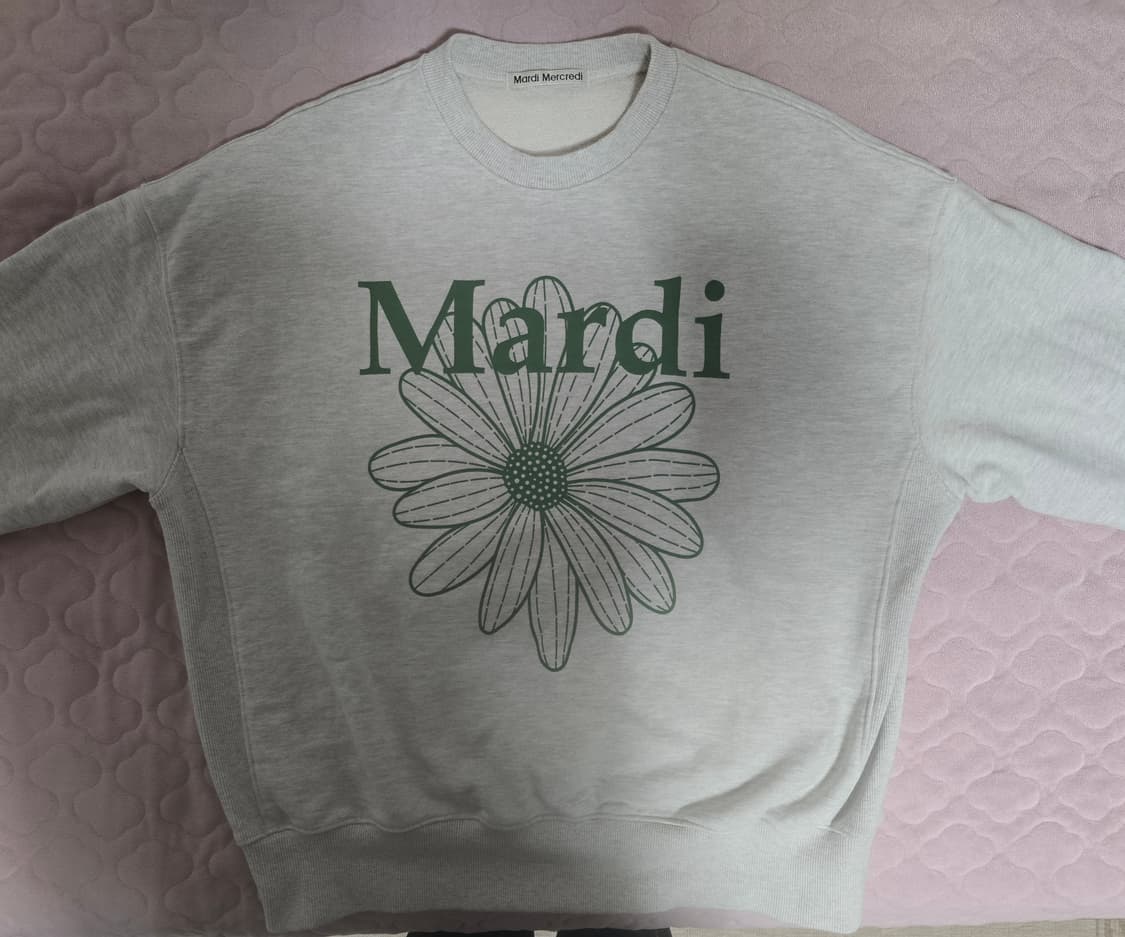 마르디 메크르디 플라워 나염 스웨트 셔츠 맨투맨 
여성 free 상품이미지1