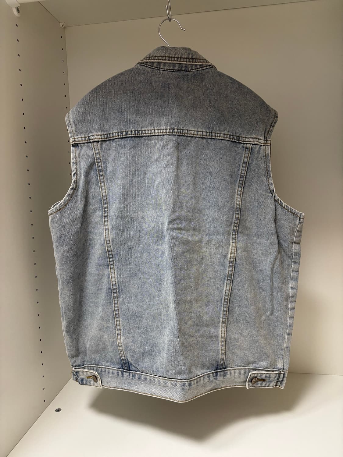 kuo 쿠오 청 조끼 베스트 그런지 청자켓 상품이미지2