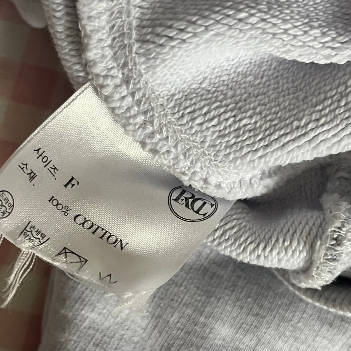 Recto 렉토 맨투맨 멜란지그레이 상품이미지6