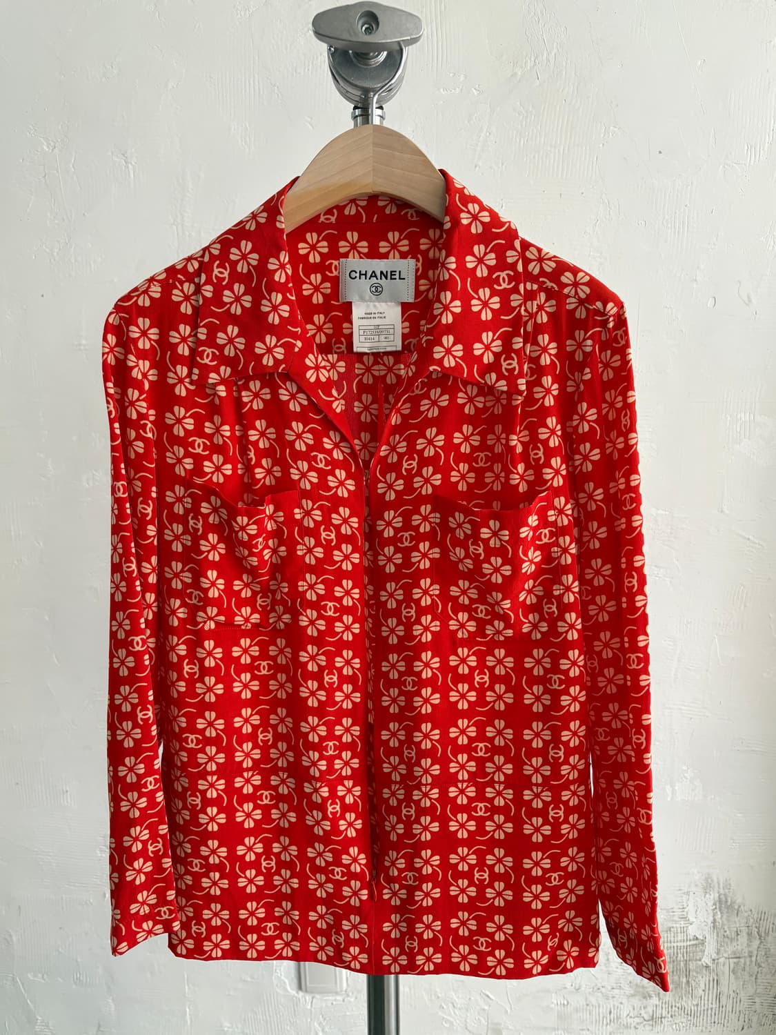 Chanel 샤넬 CC 로고 실크 블라우스 셔츠 상품이미지9