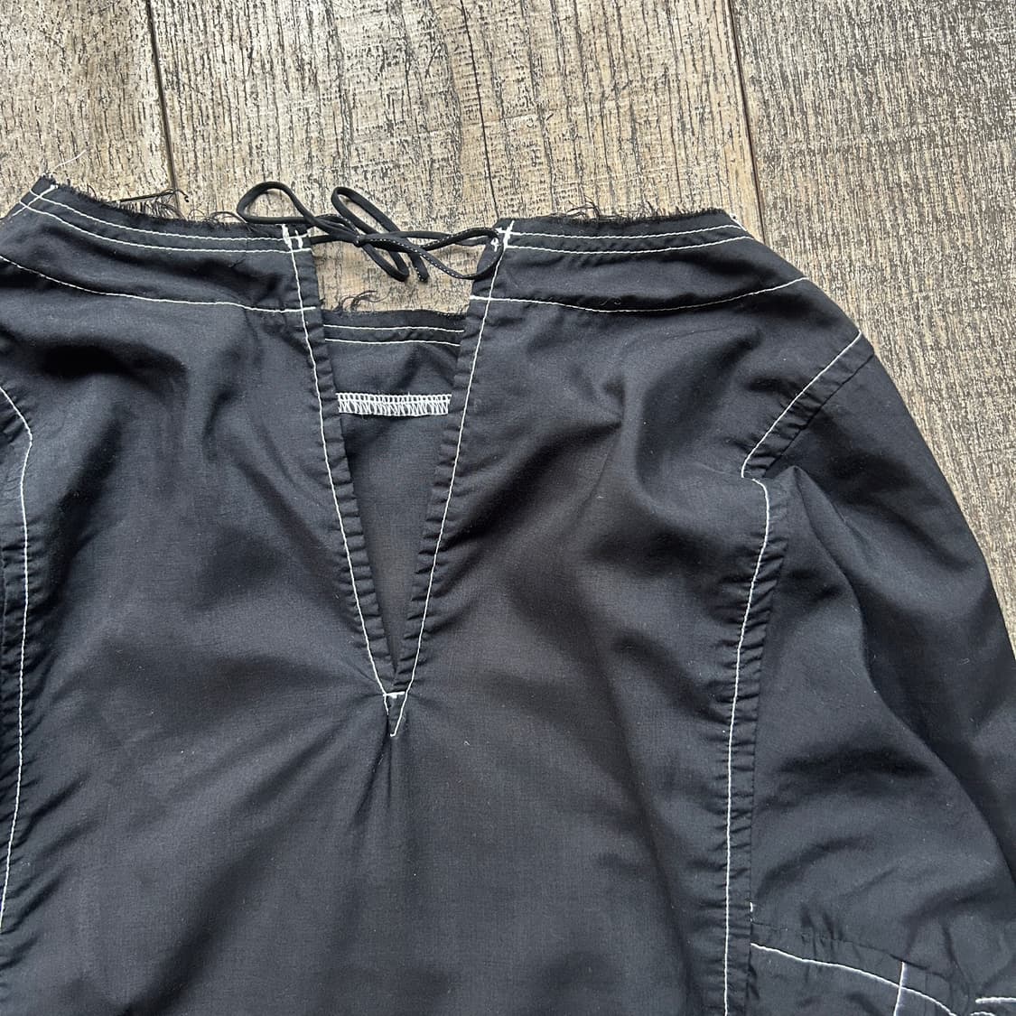 Side Shirring Stitch Ribbon Blouse 상품이미지9