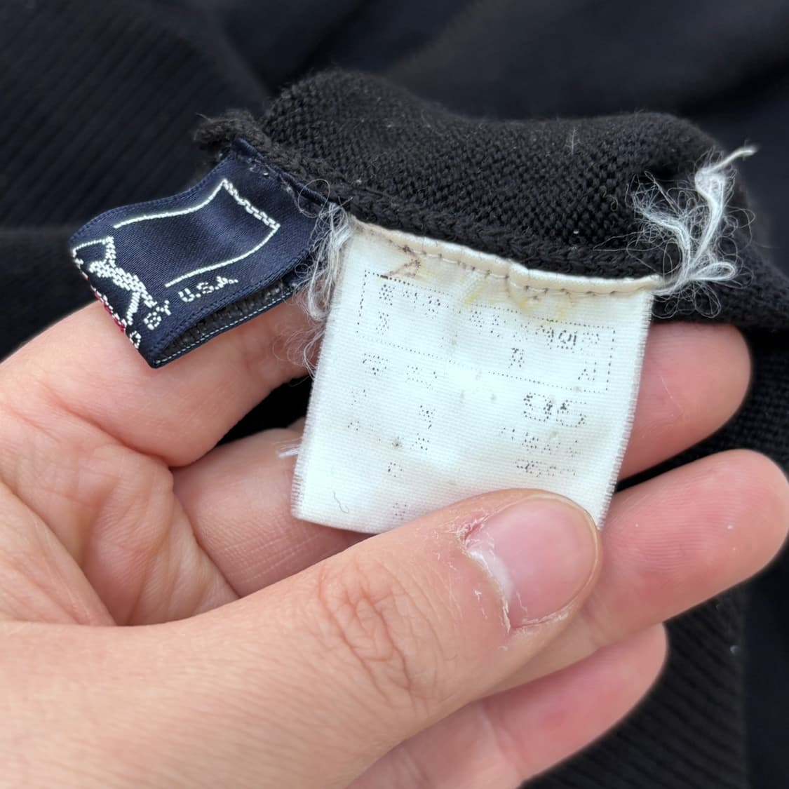 95 PGA터울 검은색 터틀넥 니트 0408E1 상품이미지4