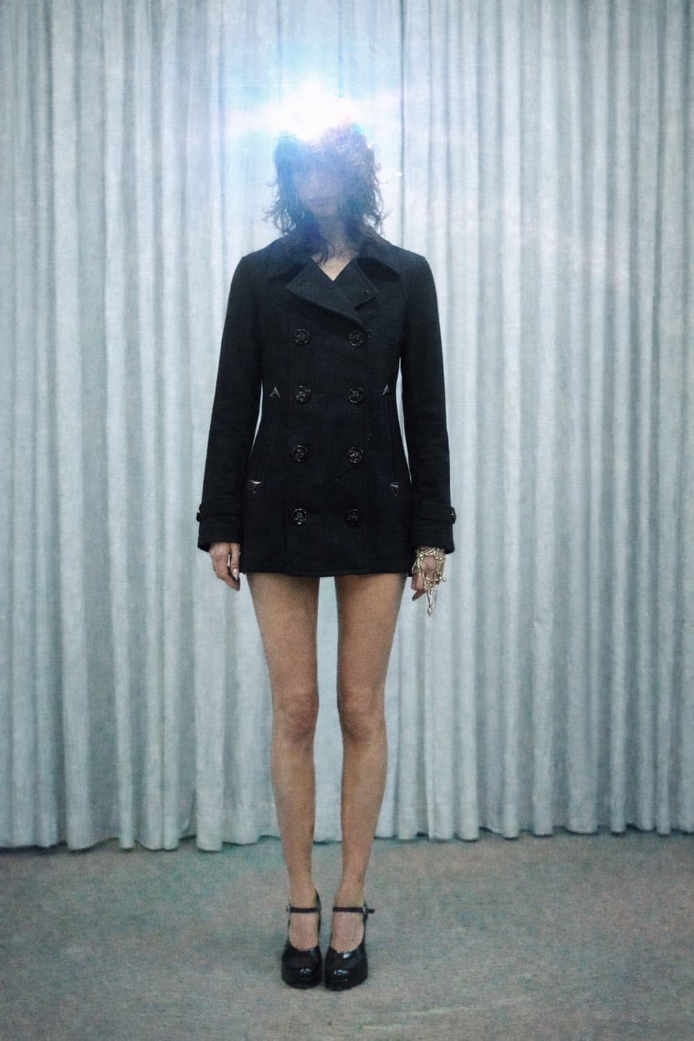 ALPHA INDUSTRIES - 2000‘s 블랙 피코트 상품이미지1