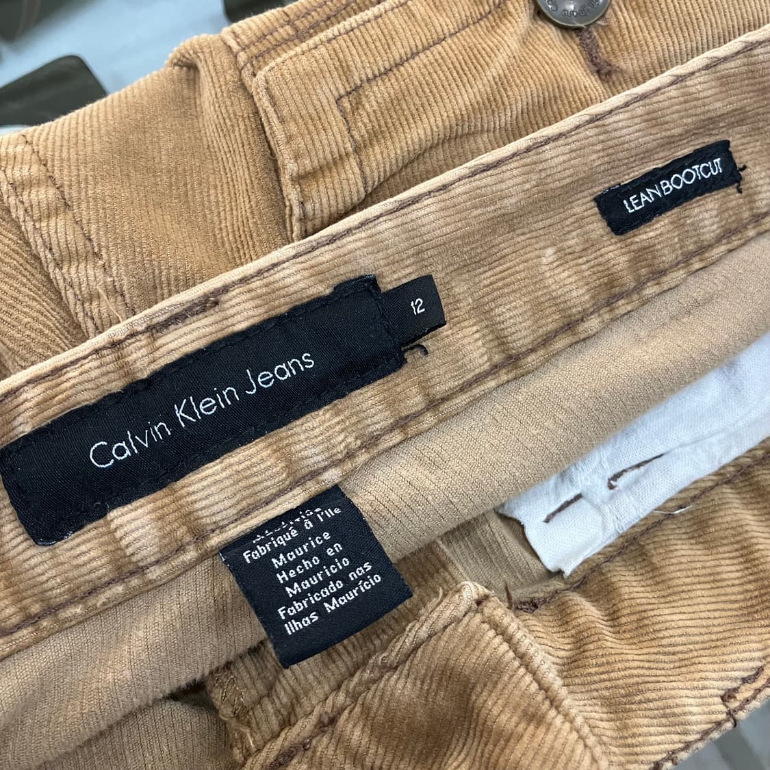 캘빈클라인 베이지 코듀로이 팬츠 33 상품이미지2