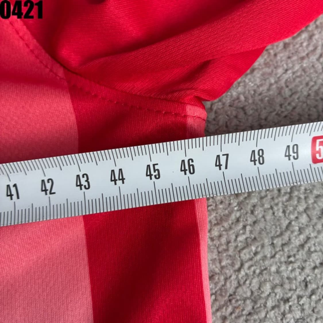 나이키 레드 화이트 스트라이프 긴팔 티셔츠 s 상품이미지4