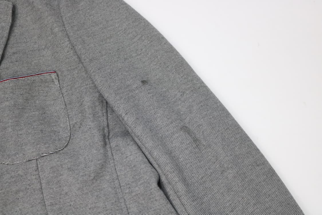 BEAMS HEART 빔즈하트 파이핑 디테일 멜란지 그레이 져지 자켓 상품이미지5