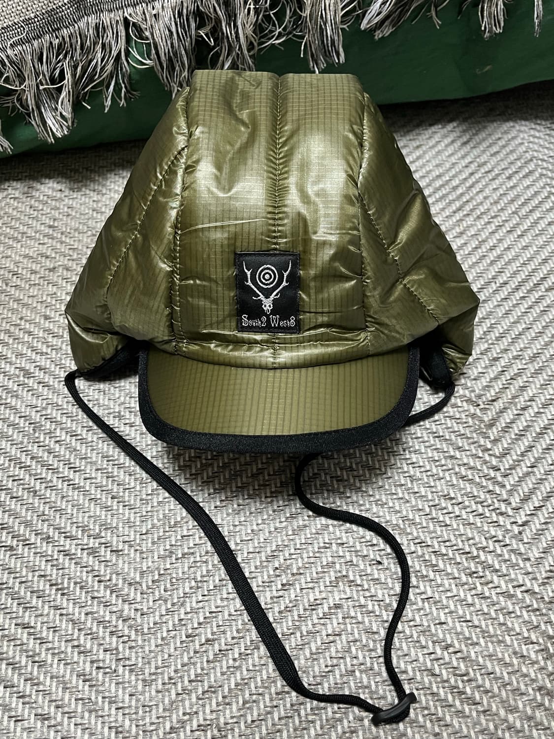 남이서팔 사우스2 웨스트8 나일론 퀼티드 캡 올리브 -M 상품이미지1