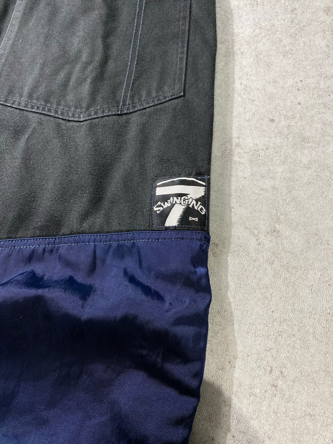 [31] 90s Swinging 7 스윙잉세븐 나일론 배색 와이드 팬츠 상품이미지7