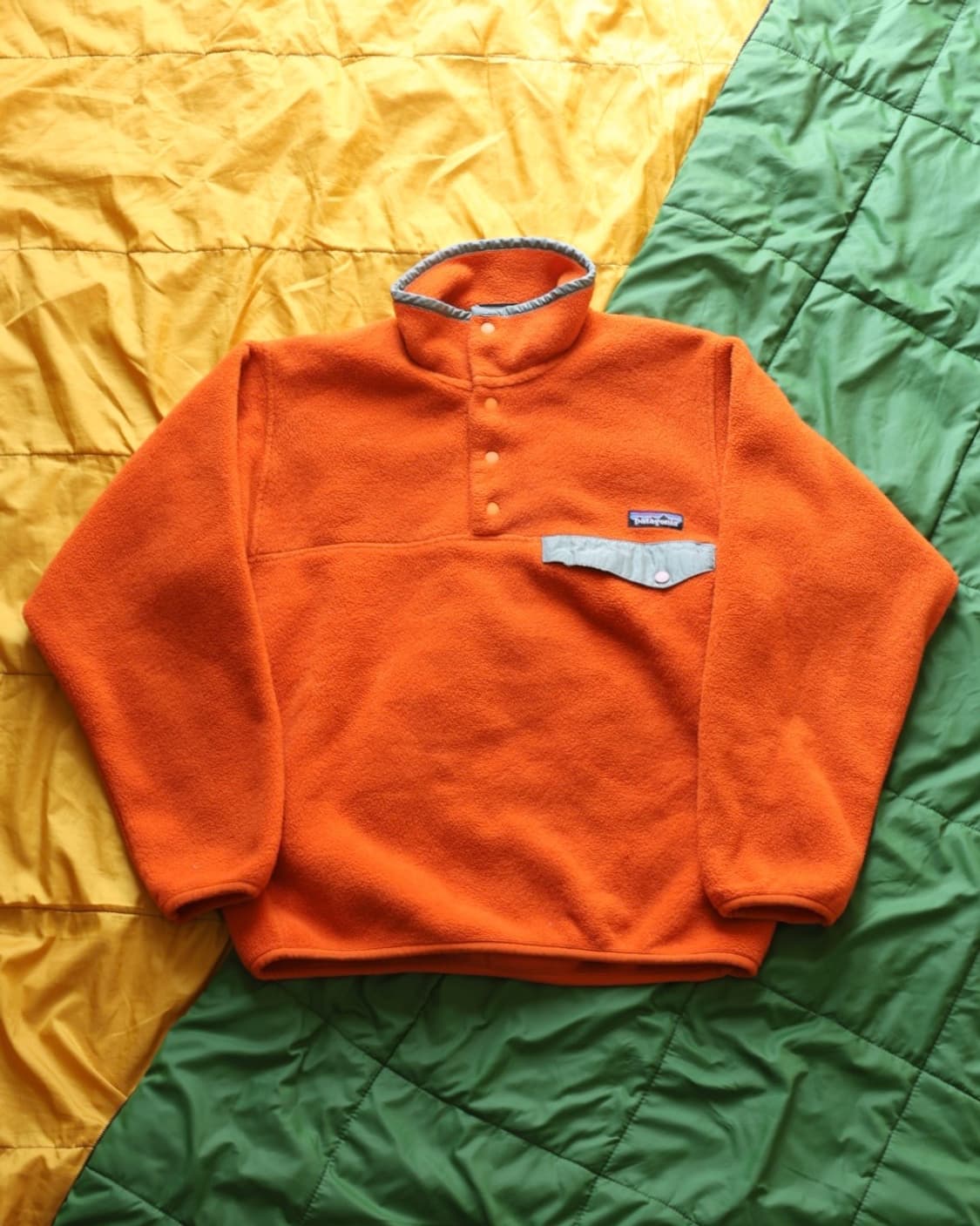 파타고니아 90s 빈티지 신칠라 스냅티 플리스 오렌지 상품이미지9